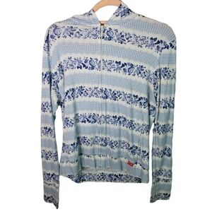 Green Gate floral zip running jacket hoodie